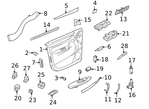 Front Door for 2010 Porsche Cayenne #0
