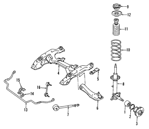 Front Suspension for 1995 INFINITI J30 #0