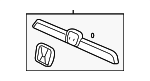 74890SXSA01 - : 2007-2011 Honda CR-V - Garnish Assembly Rear License for Honda: CR-V Image