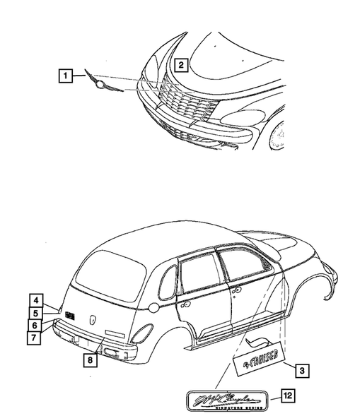 Nameplates for 2006 Chrysler PT Cruiser #0