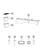 5LF14RN8AB - Interior Trim: Storage Bin Cover for Mopar Image