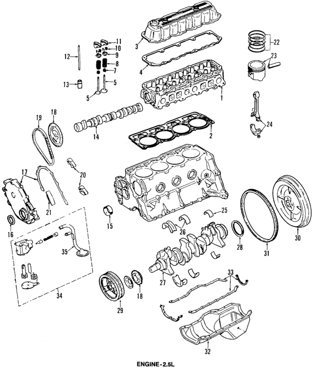 4713021 - Engine: Oil Pan Gasket Set for Mopar Image