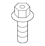 81466202H - Engine: Engine Cover Bolt for INFINITI: EX35, EX37, FX35, FX37, FX45, G25, G35, G37, JX35, M35, M35h, M37, M45, M56, Q40, Q45, Q50, Q60, Q70, Q70L, QX50, QX56, QX60, QX70, QX80 Image