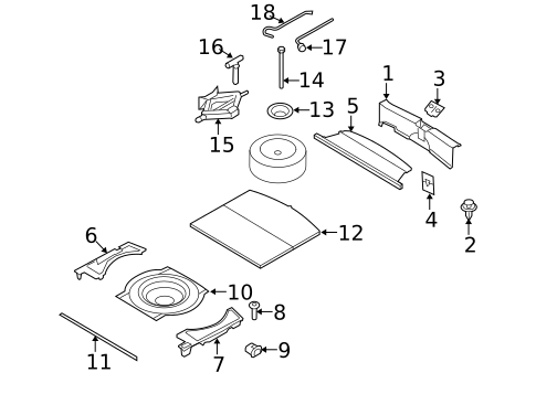 Interior Trim - Rear Body for 2011 Mazda CX-7 #0