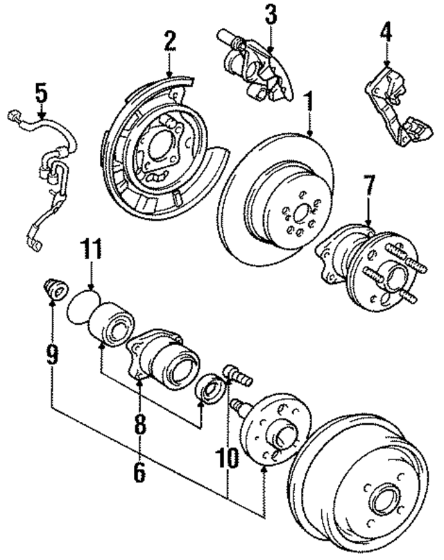 4775033051 - Brakes: Disc Brake Caliper for Toyota: Camry, Celica Image