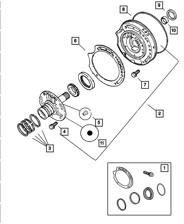 « 6500211 – Automatic Transmission 4 Speed : Tête Hexagonale Boulon pour Mopar Image »