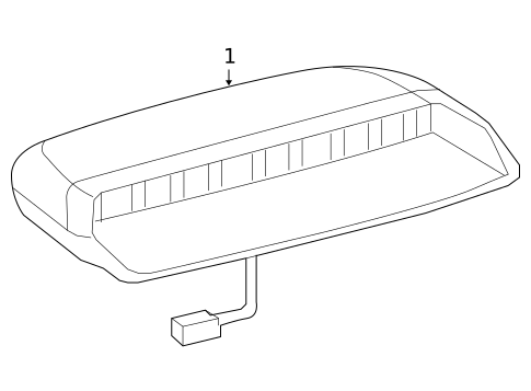 High Mounted Stop Lamp for 2011 Lexus GS450h #0