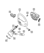 5ZE23DX9AA - Electrical: Steering Wheel for Mopar Image