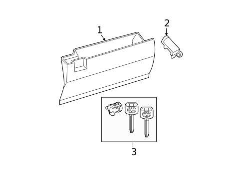 Glove Box for 2005 Scion tC #0