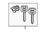 6905621040 - Body: Cylinder &amp; Keys for Scion: tC Image