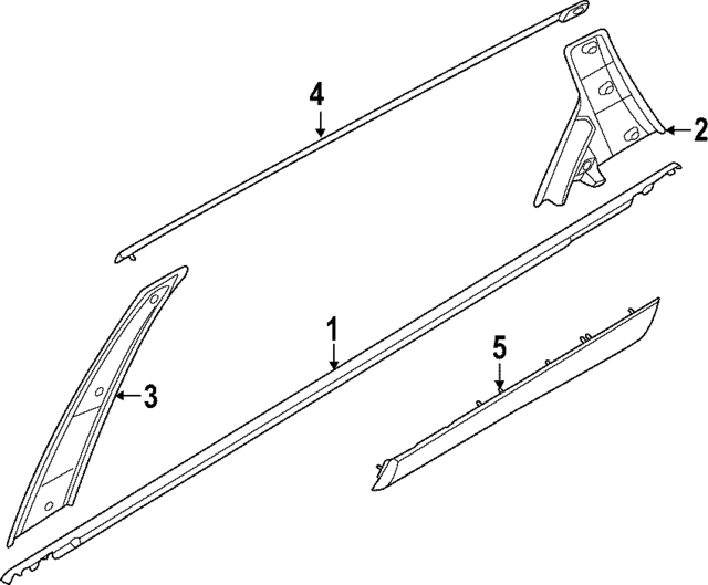 83210K5100 - : Belt Molding for Hyundai Image