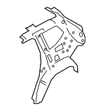 3CN809404 - Body: Inner Quarter Panel for Volkswagen: Atlas Image