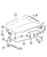5096995AA - Body Sheet Metal Except Doors: Bolt for Chrysler: Crossfire Image