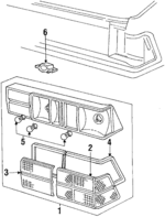 E1FZ15514A - Electrical: Lens for Ford: Escort | Mercury: Lynx Image