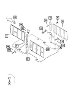 1ZQ22LXEAA - Interior Trim: Cargo Compartment Panel for Mopar Image