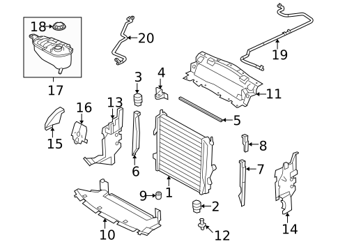 Radiator & Components for 2007 Jaguar XK #0
