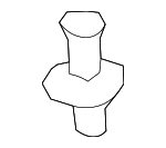 C2Z3567 - Cooling System: Upper Shield Retainer Clip for Jaguar Image