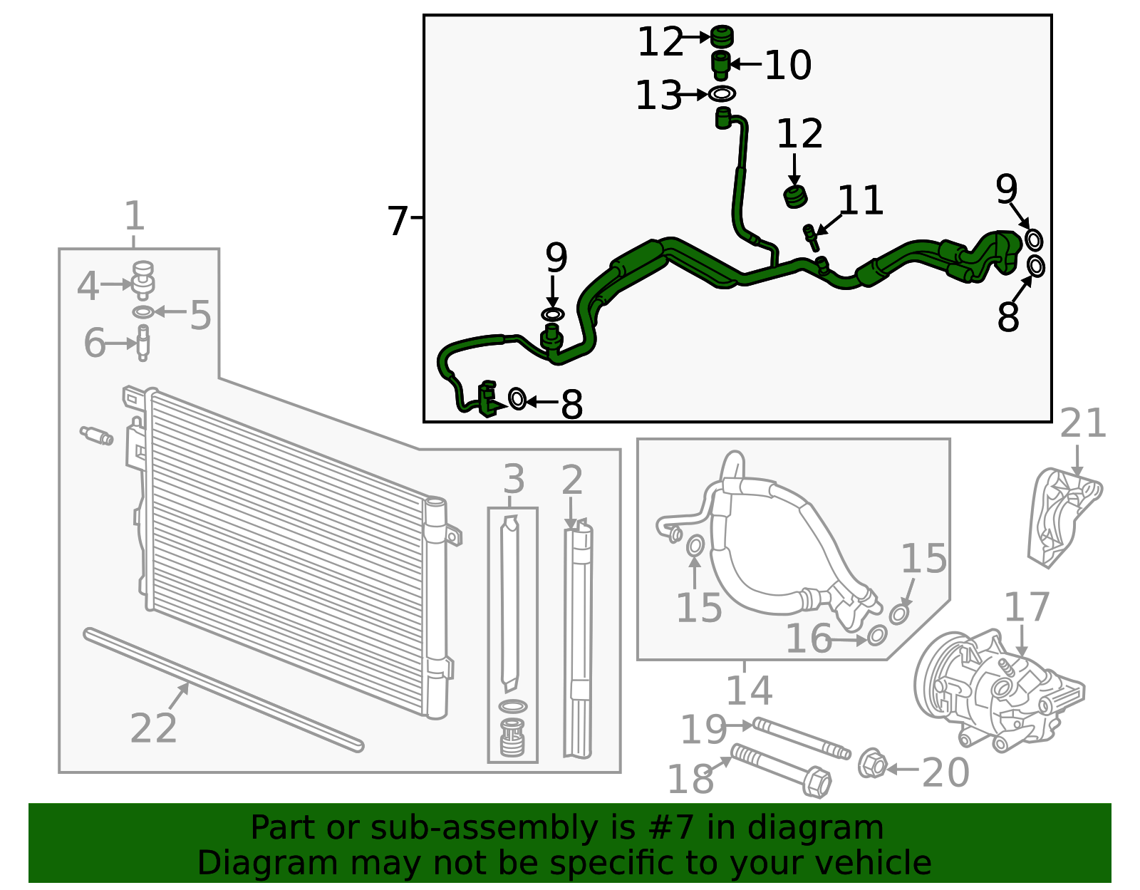 2018-2024 GM Air Conditioning Refrigerant Heat Exchanger 84898793