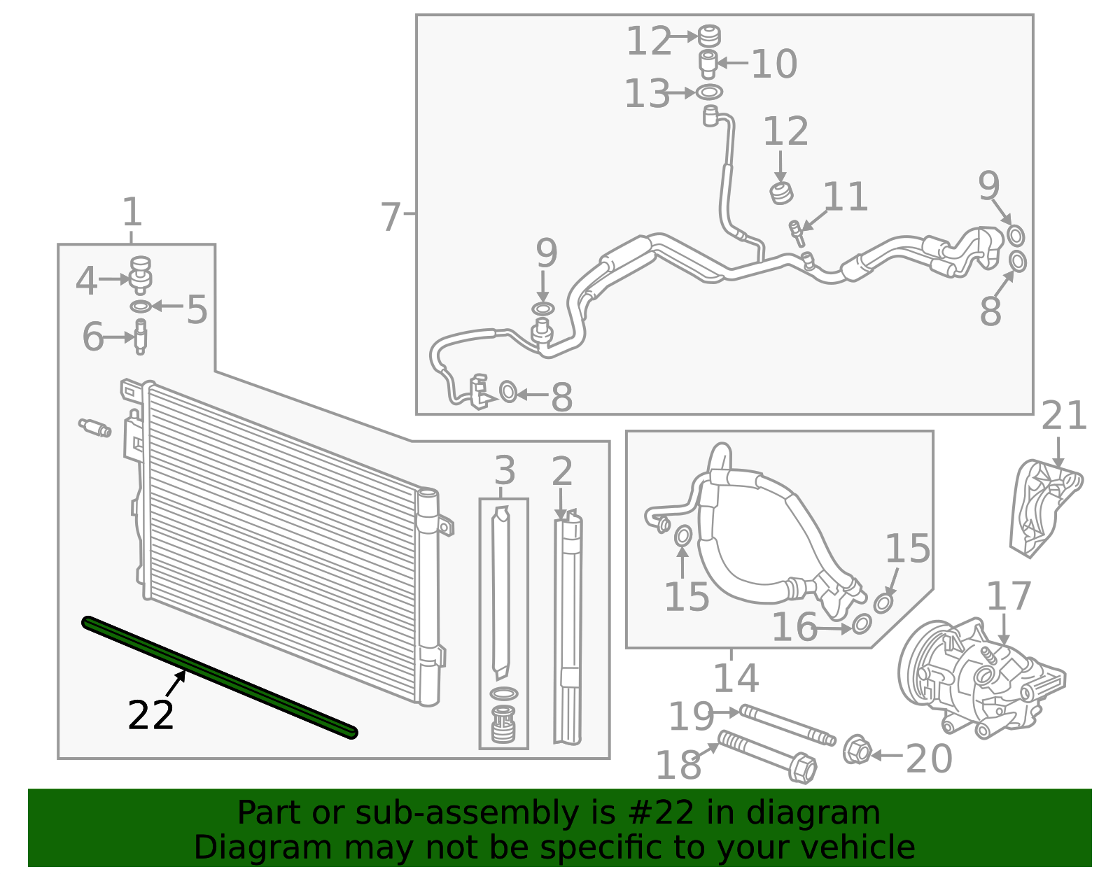 22928071 2018-2026 GM Lower Radiator Air Seal 23270572 GM | GMPartsDirect.com