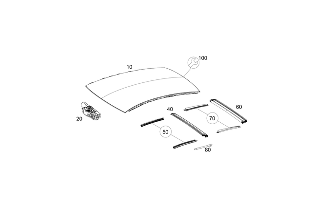 12989127111 - Sliding Roof: Parts Kit, 2C Adhesive for Mercedes-Benz Image image