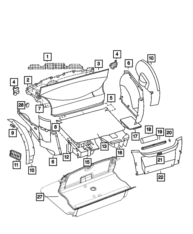 5097370AA - Interior Trim: Fuel Pump Insulator for Mopar Image image