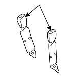 5GW281DVAC - Electrical: Rear Belt Assembly Buckle for Dodge: Ram 1500, Ram 2500, Ram 3500 Image