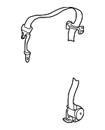 5HG26XDVAF - Electrical: Rear Belt Assembly for Dodge: Ram 1500, Ram 2500, Ram 3500 Image