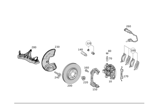 Front Wheel Brake for 2016 Mercedes-Benz GLE550e #0