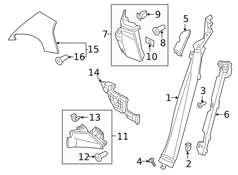 Interior Trim - Quarter Panels for 2017 Porsche Cayenne #2