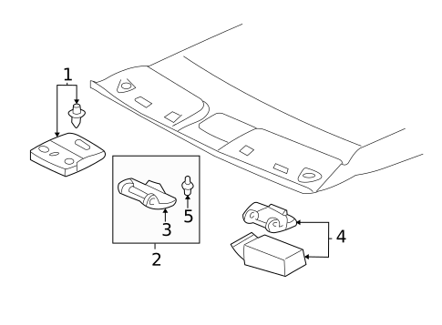 Overhead Console for 2004 Toyota Tundra #0