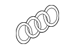 4H0853742B2ZZ - Body: Emblem for Audi Image