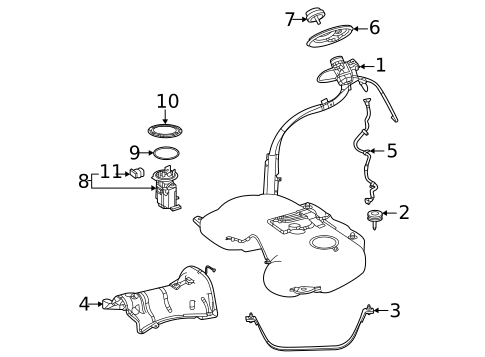 Fuel System Components for 2022 Mercedes-Benz GLS 63 AMG&reg; #0