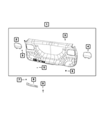 6BZ09PS4AE - Interior Trim: Liftgate Panel for Mopar Image image
