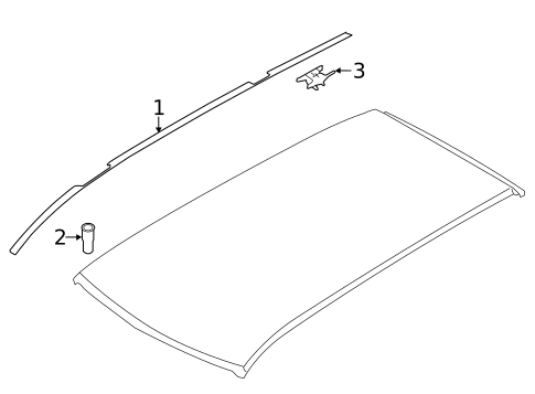 Exterior Trim - Roof for 2021 Subaru Forester #2