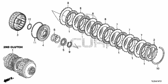 AT Clutch (2nd) (V6) for 2014 Acura TSX #0