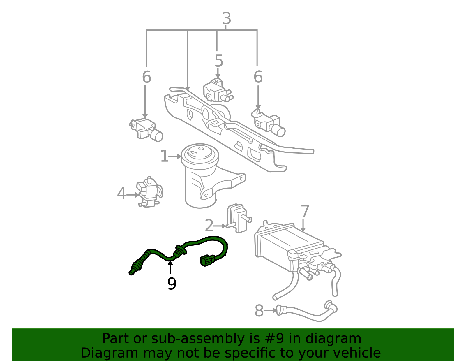 Oxygen Sensor 89465-07040 | OEM Parts Online