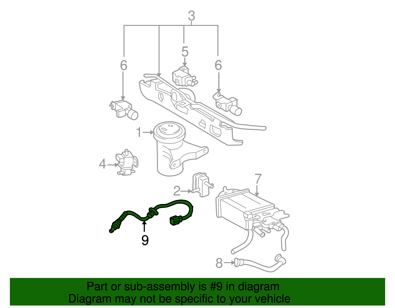 Toyota OEM Oxygen Sensor 89467-41030 | Toyota OEM Parts Giant
