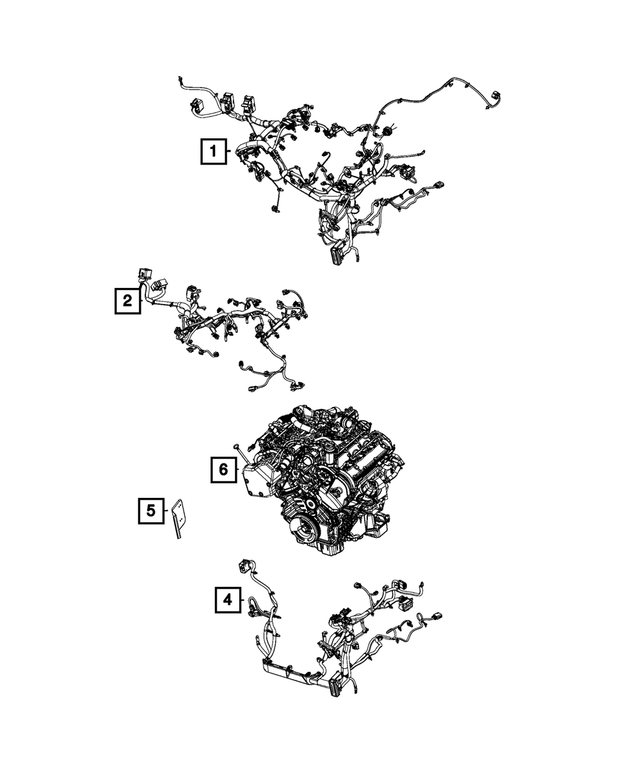 68262112AB - Electrical: Engine Wiring for Mopar Image image