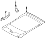 F5RZ5451916CA1 - Body: Headliner for Ford: Contour Image