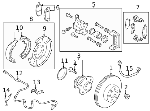 Rear Brakes for 2011 Nissan Murano #0