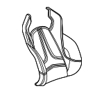 84830155 - Body: Seat Back Cover for Chevrolet: Corvette Image