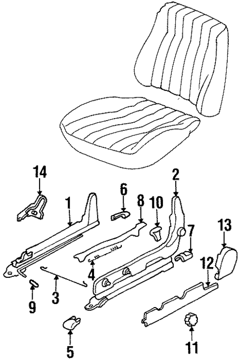 Tracks & Components for 1997 Hyundai Sonata #1