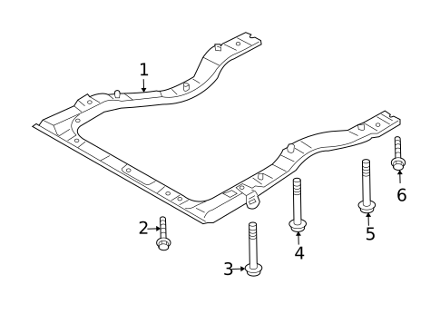 Crossmember for 2004 Subaru Impreza #1