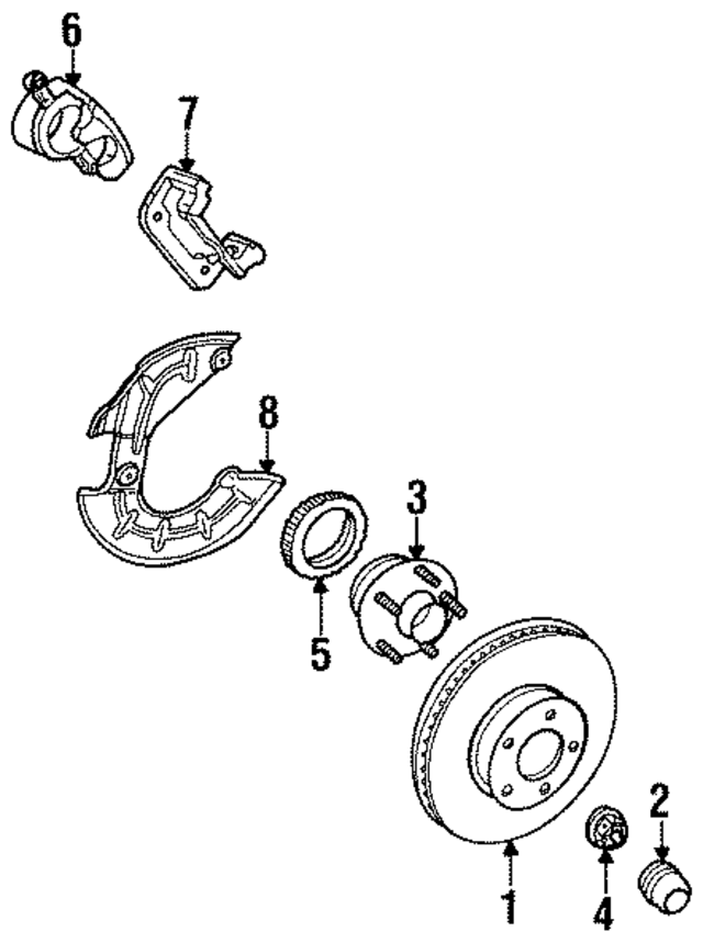F3SZ2B292A - : Disc Brake Caliper Bracket for Ford Image