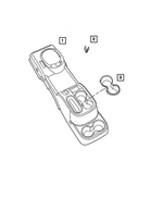 1MV281J3AA - Instrument Panel and Radios and Consoles: Floor Console for Mopar Image