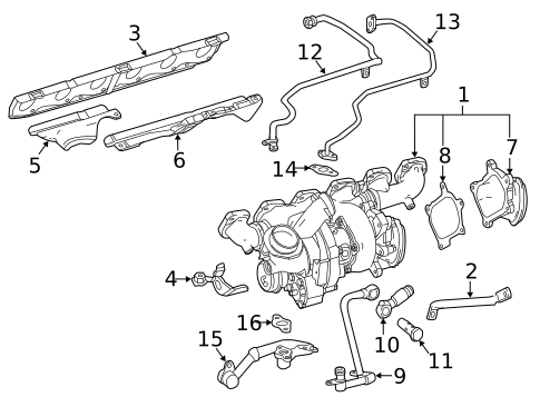 Turbocharger & Components for 2015 Mercedes-Benz S65 AMG #0