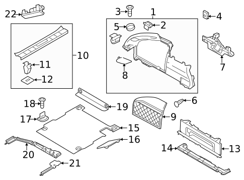 Interior Trim - Rear Body for 2016 Porsche Panamera #0