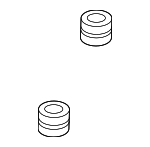 17212P2JJ00 - Engine: Air Cleaner Body Rubber Mount for Honda: Accord, Civic, CR-V, HR-V, Insight, Odyssey, Passport, Pilot, Ridgeline Image