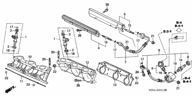 Fuel Injector ('02-) for 2004 Honda Odyssey #0