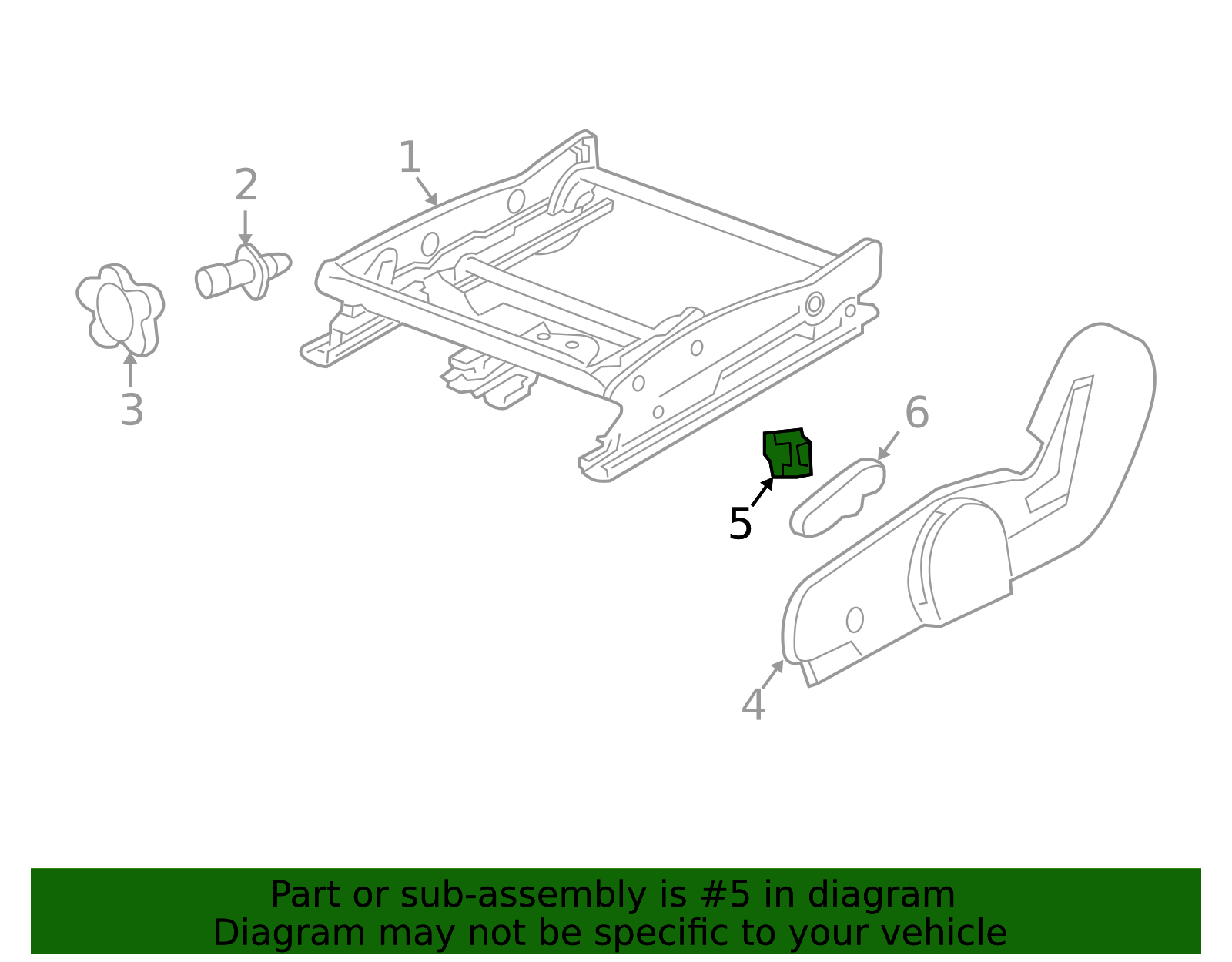 Front Seat Adjuster Switch 12451495 | OEM Parts Online